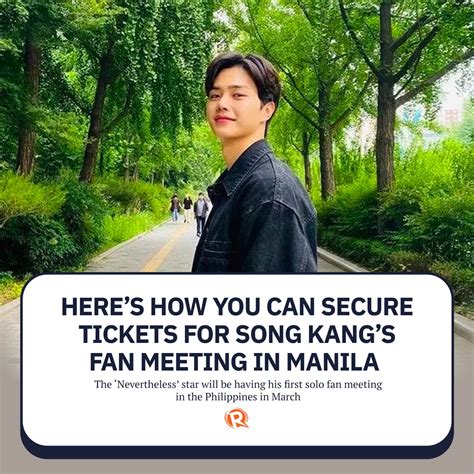 Rappler On Twitter The Show Will Mark Songs First Fan Meeting In The