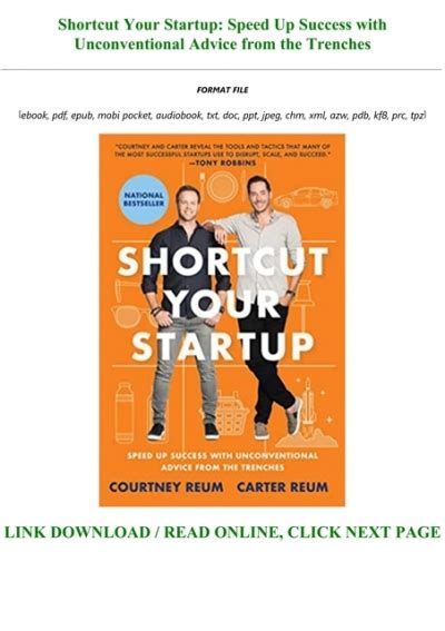 [pdf] [download] shortcut your startup speed up success with unconventional advice from the