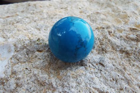 Turquoise Gemstone Solid Ball Rock Tumble Stone Spiritual Healing