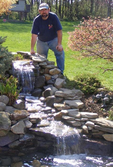 Macfarlane suggests incorporating items that make for a natural look. backyard waterfalls and ponds | Found on ...