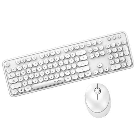 Mofii Sweet Keyboard Mouse Combo Pure Color 24g Wireless Keyboard