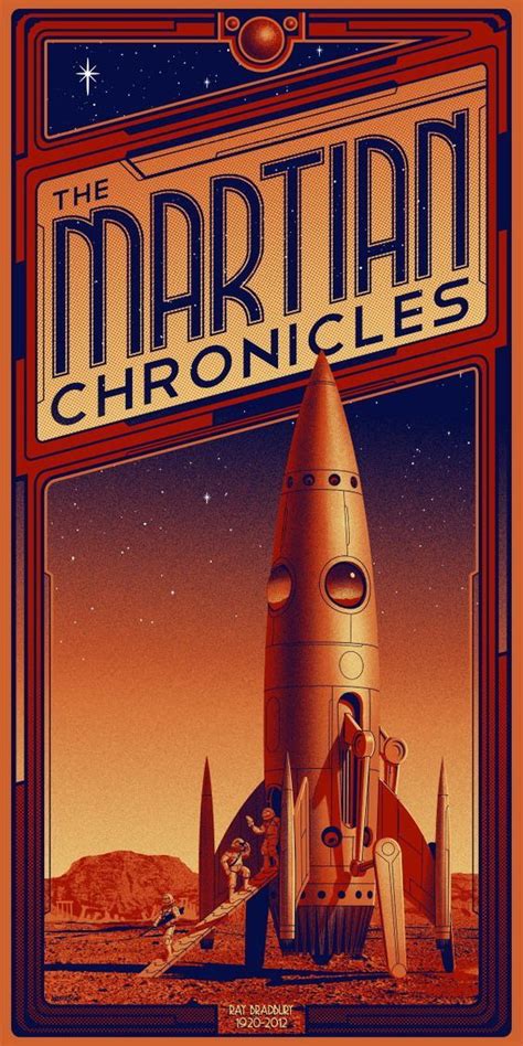The Martian Chronicles Ray Bradbury Science Fiction Art Art Deco