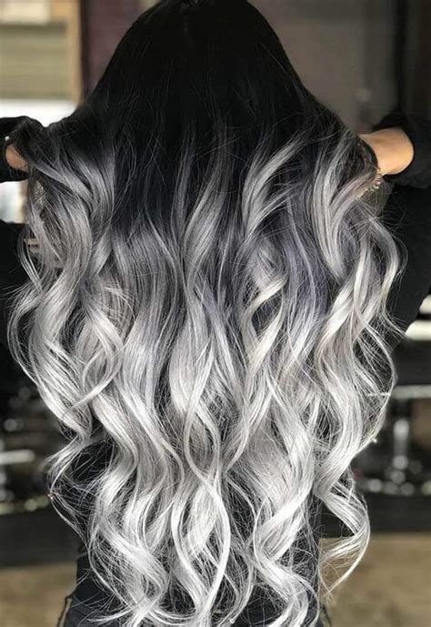 Dark chocolate or warm brown are the best suited hair color ideas for long black hair. 30 Creative Grey Hair Color Ideas