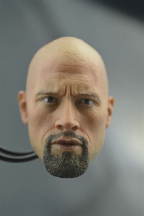 Custom Scale Dwayne Johnson Roadblock Head Sculpt For Hot Toys