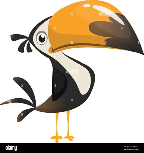 Toucan Cartoon Vector Icon Of Toucan Bird Exotic Colorful Bird