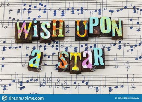 Wish Upon Star Hope Dream Dreamer Dreaming Magic Love Music Stock