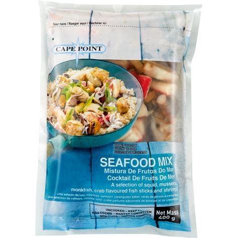 Cape Point Frozen Seafood Mix 400g Frozen Seafood And Shellfish