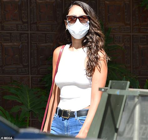 Eiza Gonzalez Stuns As She Goes Braless In White Tank Top During South