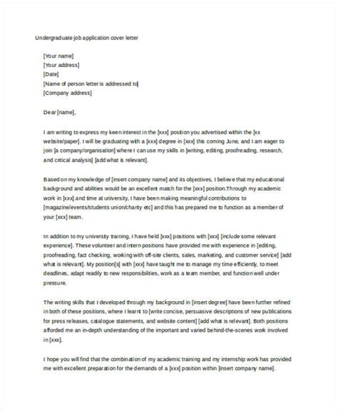 cover letter  student   word  format