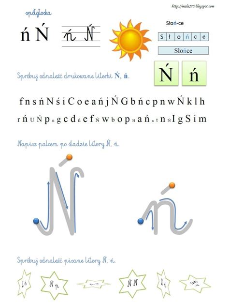 Zabawy Z Literą ń Publiczne Przedszkole Nr 19