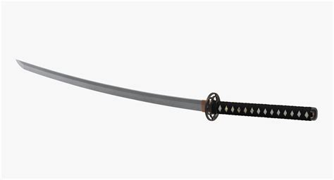Katana Sword 3d Model 29 3ds C4d Fbx Obj Ma Max Free3d