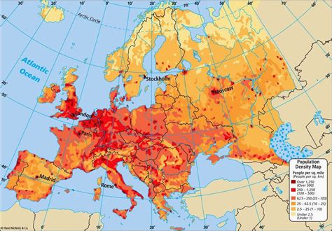 Population Density Map Europe