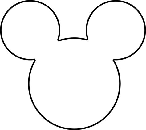 Mickey Mouse Head Outline Clip Art