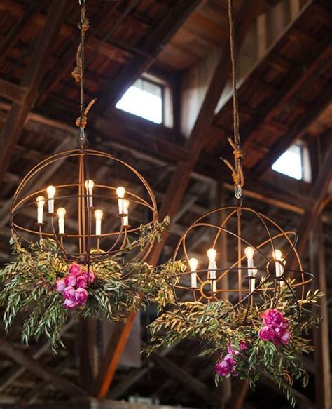 Wedding Ideas Diy Rustic Wedding Chandelier Decoration Ideas With