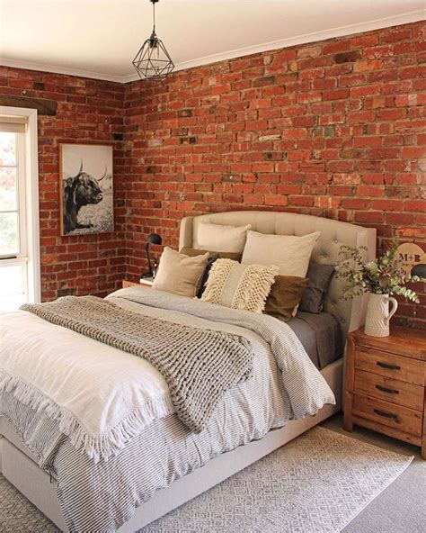 Awesome Exposed Brick Walls Design Ideas Brick Wall Bedroom Exposed Brick Bedroom Brick