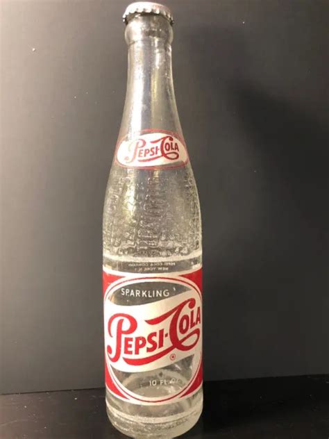 Vintage 1950s Pepsi Cola Bottle Sparkling 10oz With Dr Pepper Top 15