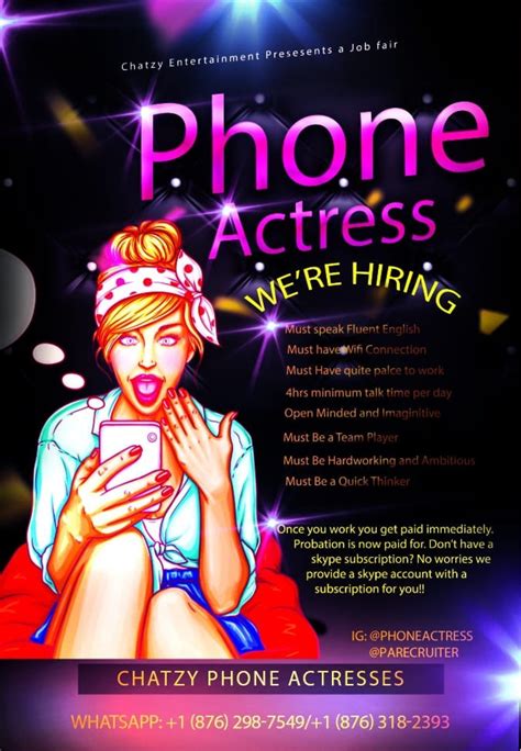 Phone actress jobs that pay weekly. Phone Actress Campaign,Train & Start Workin Today for sale ...