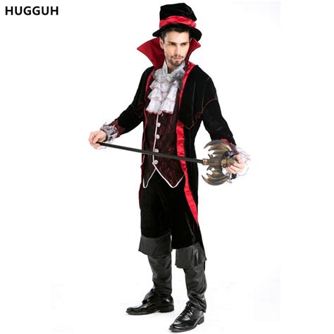 hugguh brand new mens clothing set halloween costume vampire king dracula cosplay costume