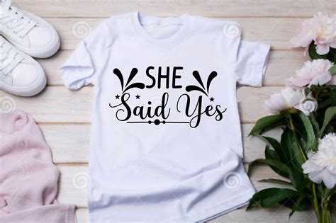 She Said Yes Svg Graphic By Prince Svg Creative Fabrica