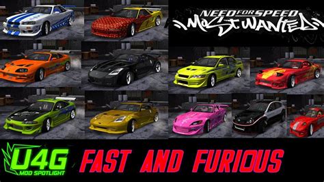 Global Fast And Furious Car Pack Need For Speed Most Wanted Mod Spotlight Clipzui Com