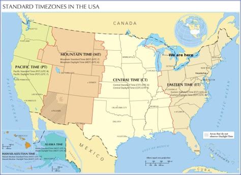 Eastern Time Zone Map Canada