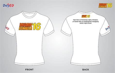 Brigada Eskwela 2016 Logo T Shirt Design And Banner Layout Deped Forum