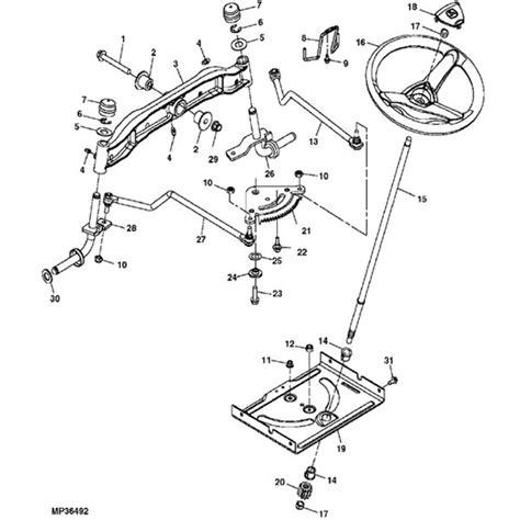 Click the part number below to view and order a part for your john deere 190c lawn tractor with 54″ mower deck, or search illustrated diagrams to determine the part you need for your john deere 190c lawn tractor with 54″ mower deck. John Deere 100 and LA100 Series Steering Parts