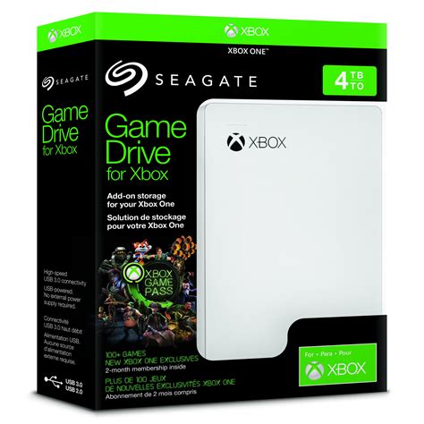 Seagate Game Drive 4tb Hdd Biały Game Pass Ultimate 2m Dysk Do Xbox