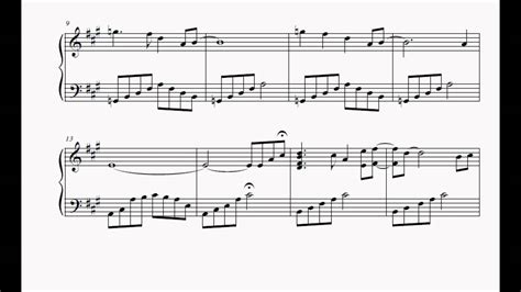 Minecraft Sheet Music - piano2 - YouTube