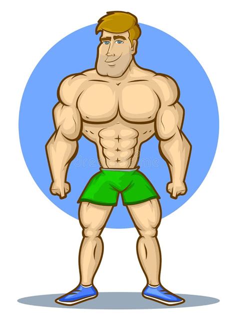 Cartoon Character Bodybuilder Bodybuilder Clip Vector Gograph