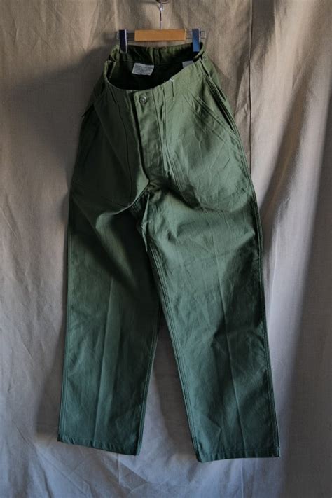 60 s us army baker pants 100 cotton deadstock 実寸w35xl31 jam clothing