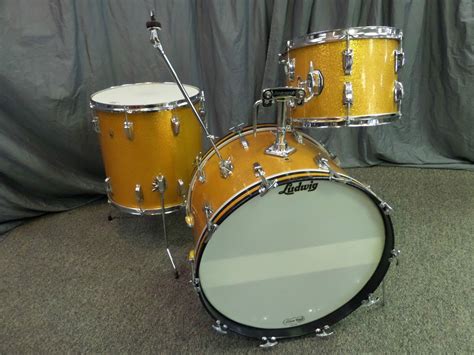 1966 Ludwig Super Classic Gold Sparkle Vintage Drums Ludwig Drums