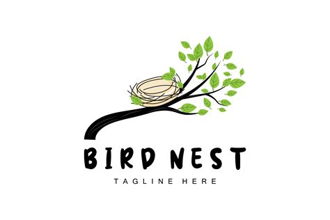 Birds Nest Logo Design Bird House Vect Graphic By Ar Graphic