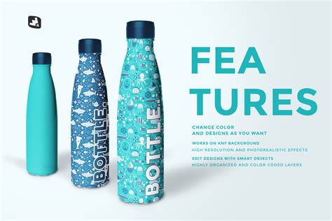 Download Steel Thermos Bottle Mockup in Packaging Mockups on Yellow ...