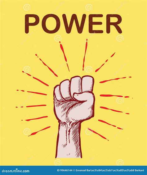 Power Fist Stock Vector Illustration Of Sign Fight 99646144