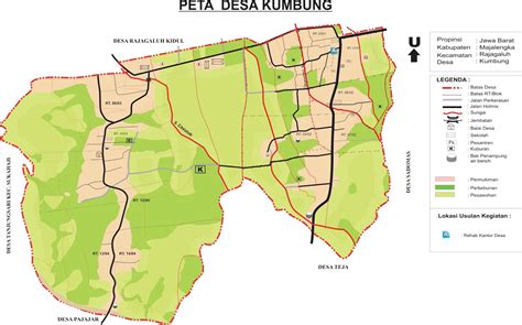 Peta Desa Kumbung Kecamatan Rajagaluh Kabupaten Majalengka Pemerintah