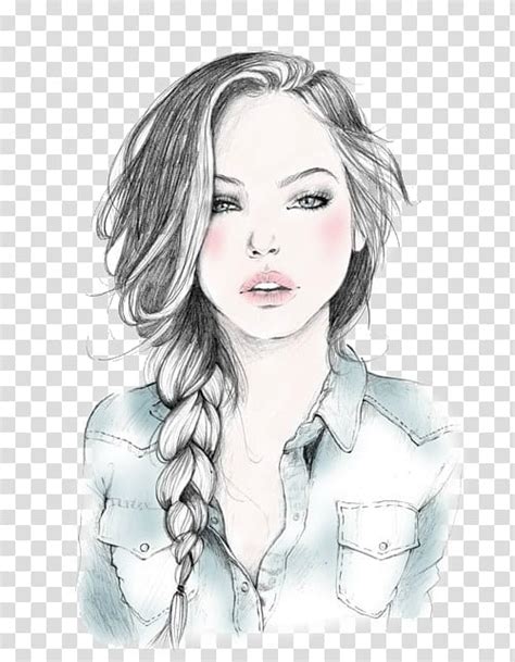 35 Ideas For Sketch Drawings Of Girls With French Braids Mariam