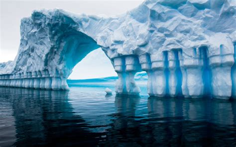 Antarctique Iceberg Océan Bleu Paysage Naturel Aperçu