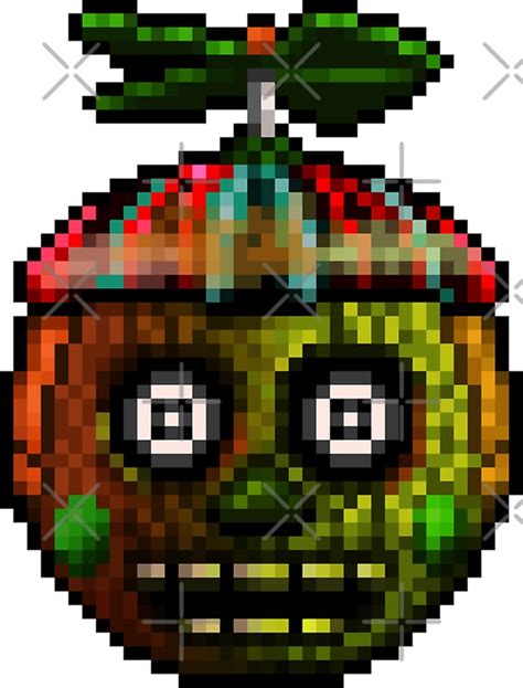 Five Nights At Freddys 3 Pixel Art Phantom Balloon Boy Stickers
