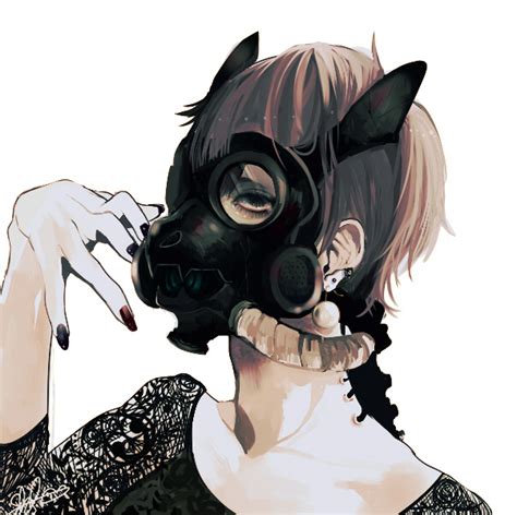Gas Mask Solo Male Zerochan Anime Image Board