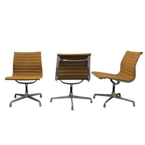 Learn more about the development of these chairs the most famous of the eames office chair designs, the alu group ribbed and soft pad chairs started life as a household range for use both. Vintage Eames Desk Chair EA108 for Herman Miller, Yellow ...