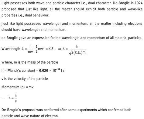 Significance Of De Broglie Equation