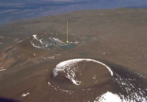 An Aerial View Of Mauna Keas Summit Was Acquired In 1995 From A Nasa