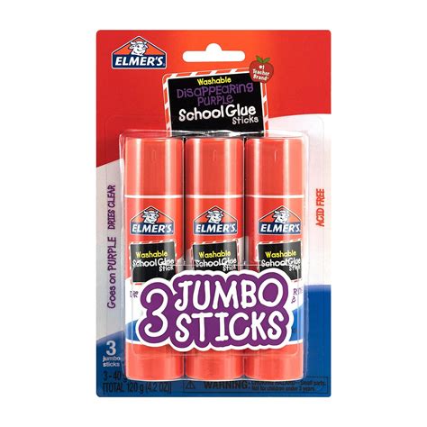 Amazon 3 Jumbo Glue Sticks Elmers Glue Stick E579