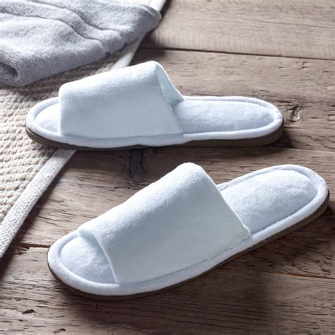 Washable Slippers Open Toe White Bedroom Supplies Out Of Eden