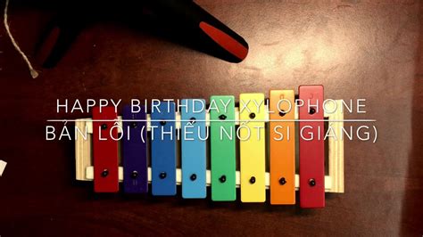 How To Play Happy Birthday On Xylophone 8 Keys Youtube