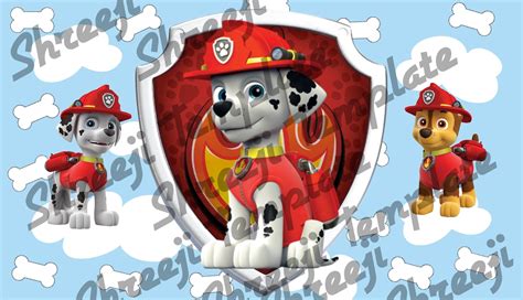 Paw Patrol Marshall Sippy Cup Png Sublimation 12oz Straight Etsy