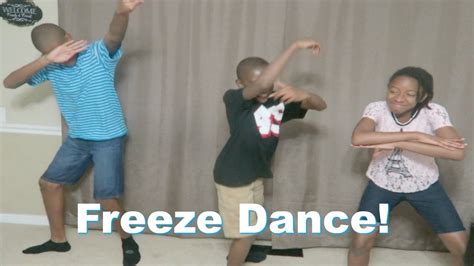Sibling Freeze Dance Challenge Just Us Kiddos Youtube