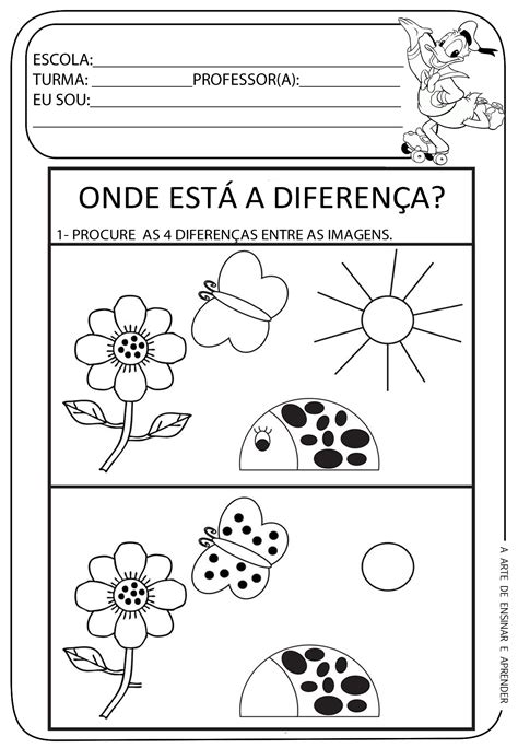 Atividade Sobre As Diferenças 1 Ano