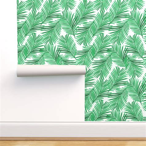 Peel And Stick Removable Wallpaper Palm Tree Palms Tropical Exotic
